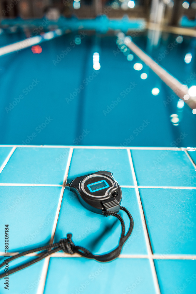 stopwatch at swimming pool stopwatch at swimming pool