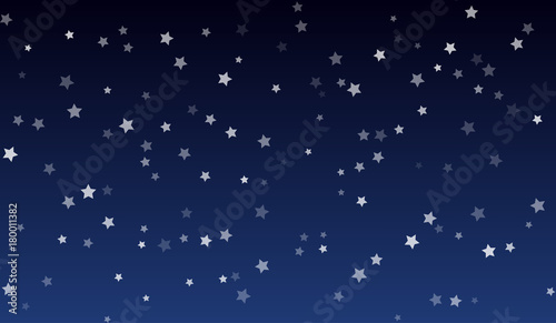 Night starry sky. Vector background.