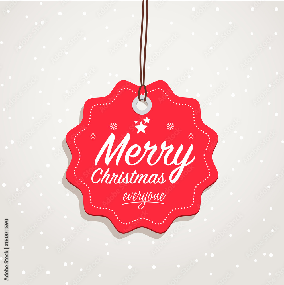 Φωτογραφία Merry Christmas Everyone Badge