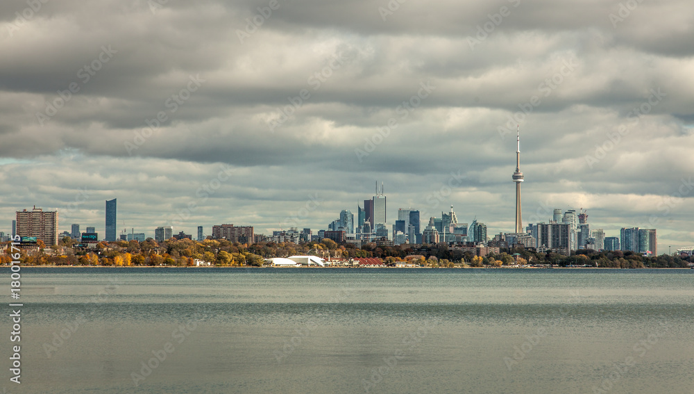 Toronto city skyline from GTA waterfront