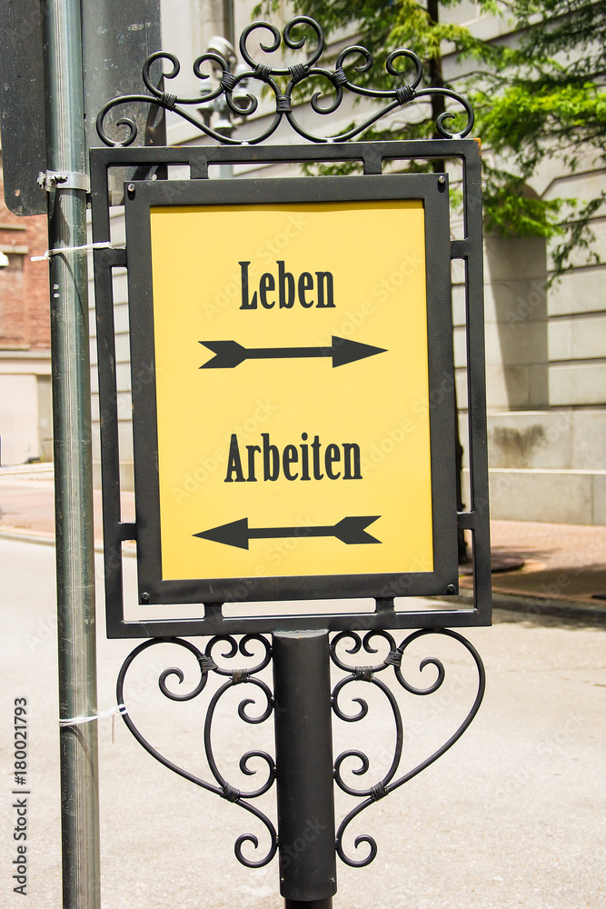 Fototapeta premium Schild 283 - Arbeiten