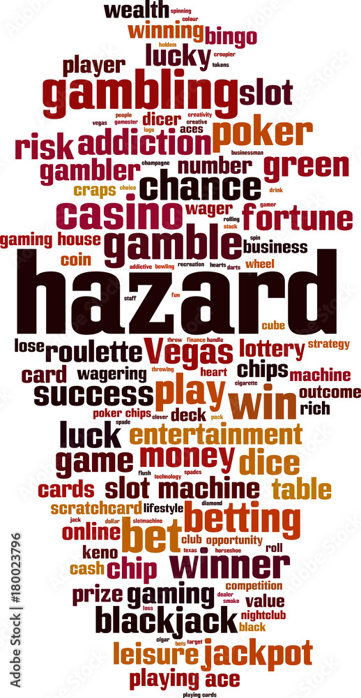 Obraz premium Hazard word cloud