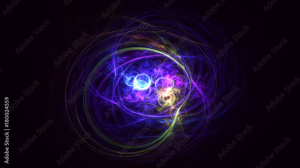 3D rendering abstract fractal light background 3D rendering abstract fractal light background