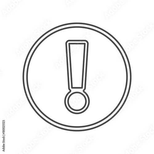Exclamation mark sign icon, Alert icon