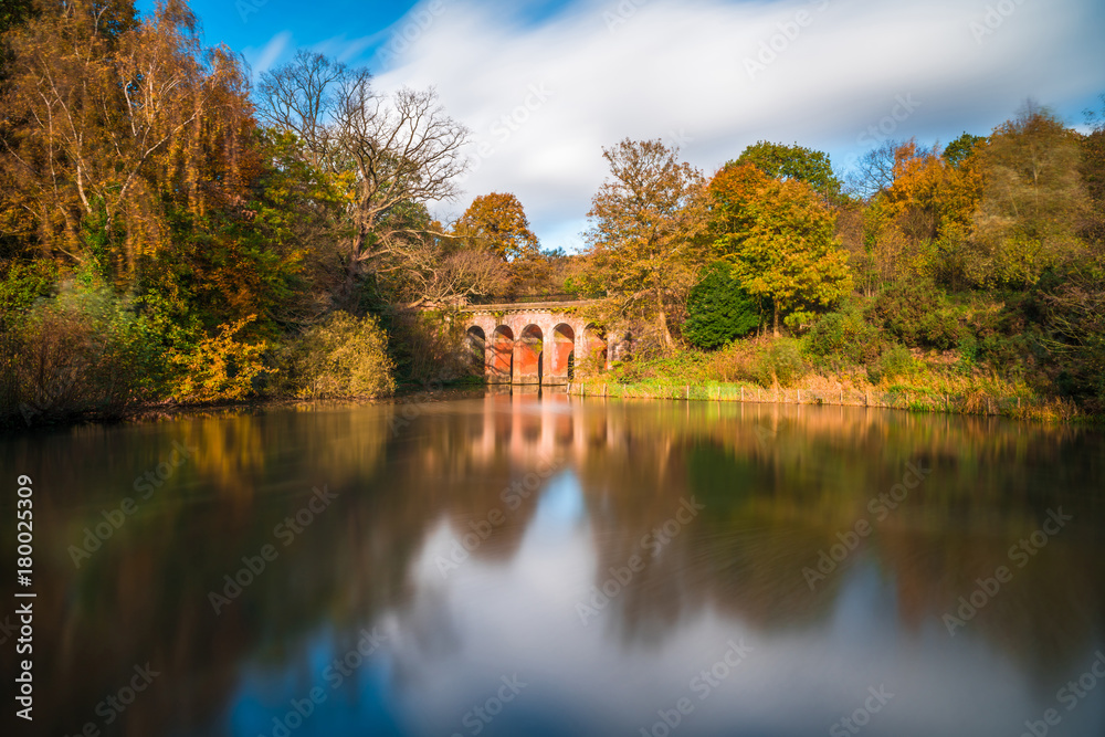 Old viaduct in Hampstead Heath park. London UK Old viaduct in Hampstead Heath park. London UK