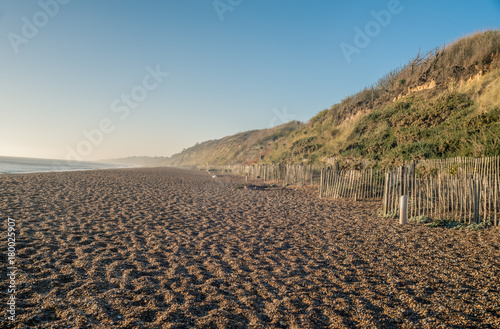 Dunwich beach in the morning.