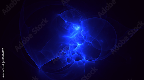 3D rendering abstract fractal light background