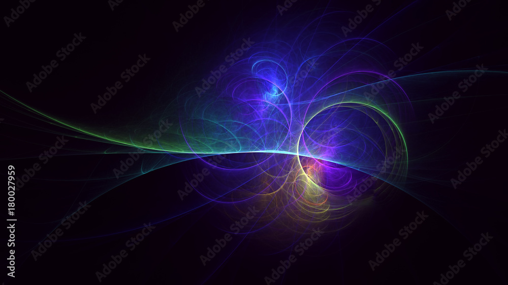 3D rendering abstract fractal light background 3D rendering abstract fractal light background