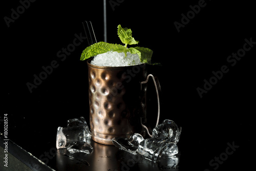 Canvas Print isolated sight of the cocktail Moscow mule .