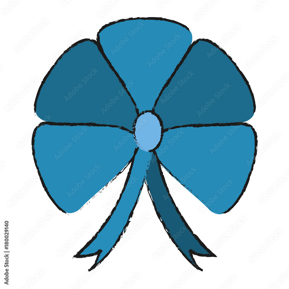 decorative bow icon over white background vector illustration decorative bow icon over white background vector illustration