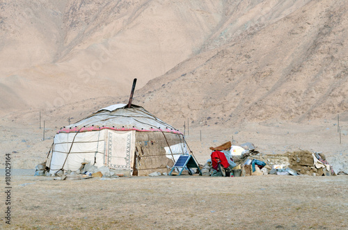 Traditional yurt. Xinjiang, China photo