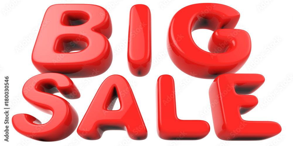 Big sale red letters Big sale red letters