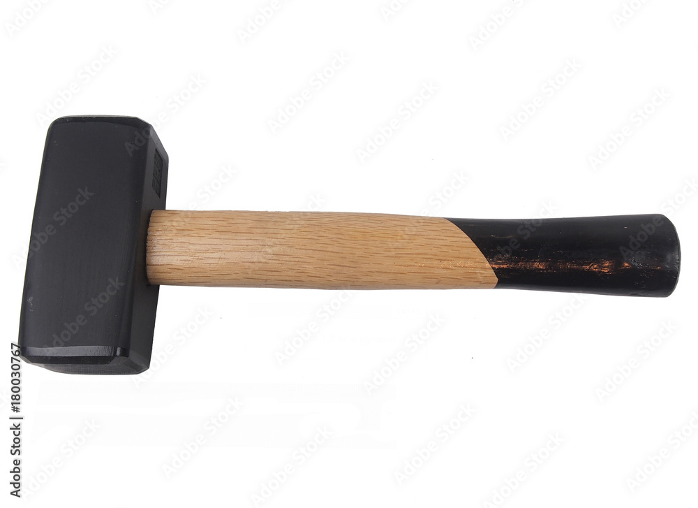 Metal sledge hammer isolated on white background Metal sledge hammer isolated on white background