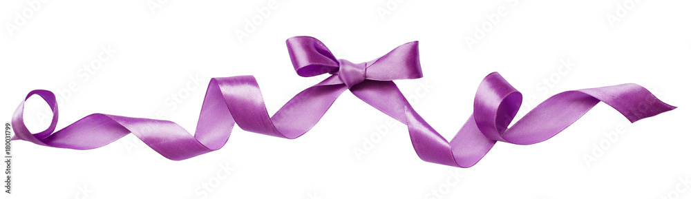 Lilac silk ribbon bow Lilac silk ribbon bow