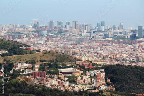 A panoramic view of Barcelona from Tibidabo  © nastyakamysheva