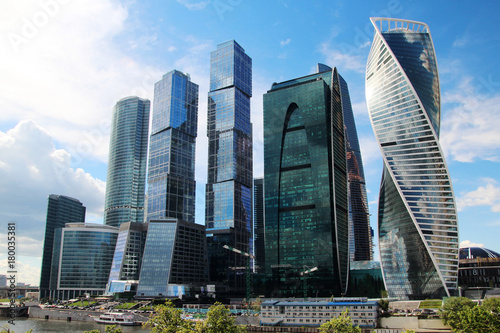 Photography Moscow-City business center, Russia