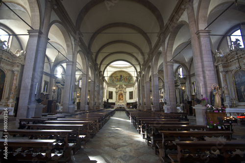 Interno della cattedrale di Belluno,Italia