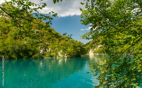 The landscape of the plitvice lakes in croatia is an amazing place to enjoy