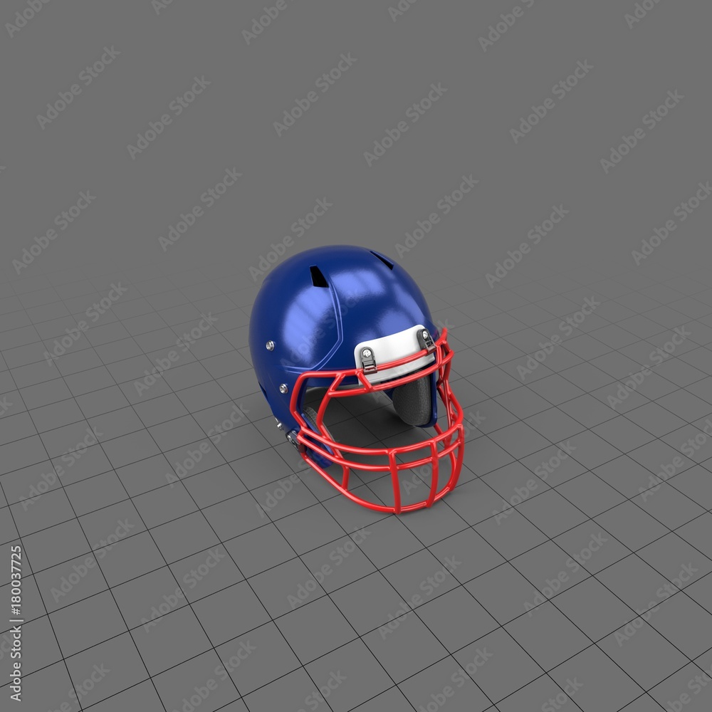 Football helmet with star Stock 3D asset | Adobe Stock Football helmet with star Stock 3D asset | Adobe Stock