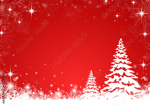 Weihnachten Schnee Bäume