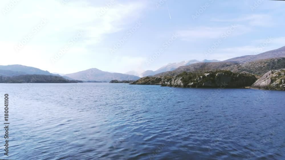 Aerial Drone Shot Of Beautiful Lake And Mountains Against Sky Aerial Drone Shot Of Beautiful Lake And Mountains Against Sky