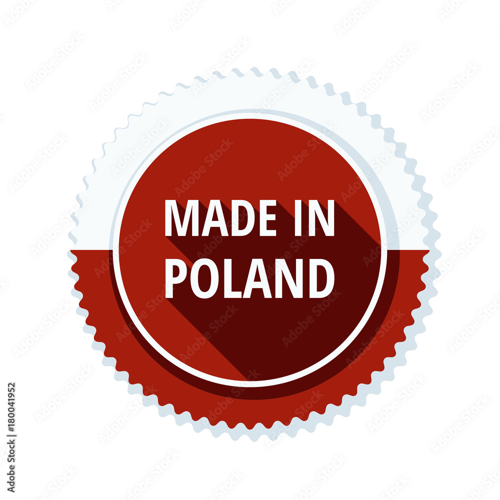Made in Poland label illustration