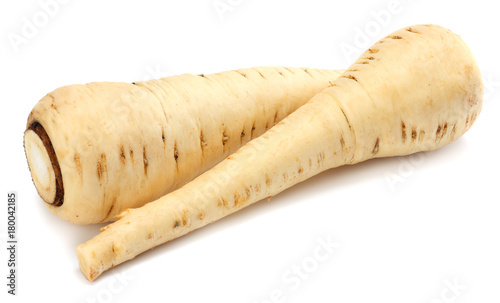 Parsnip isolated on the white background close up