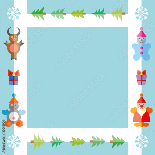 Christmas card illustration.