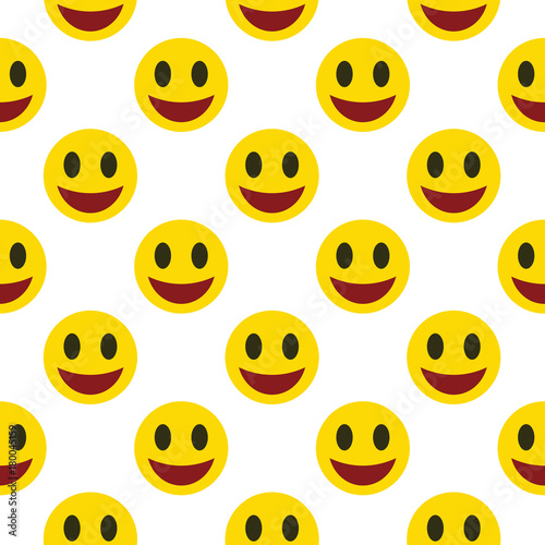 Seamless pattern with smiles