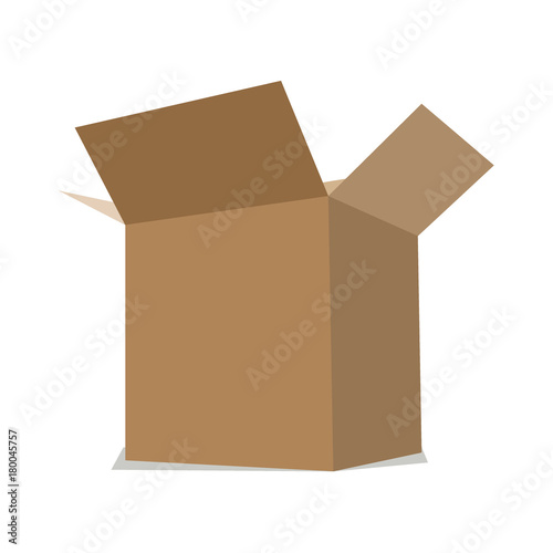 Open flat box.