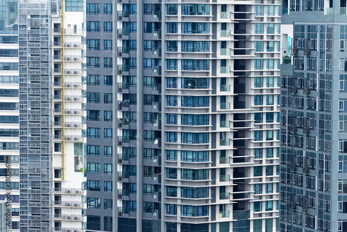 Apartment buildings in Singapore. Background