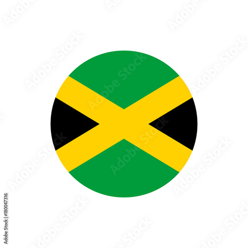 Jamaica flag, official colors and proportion correctly.