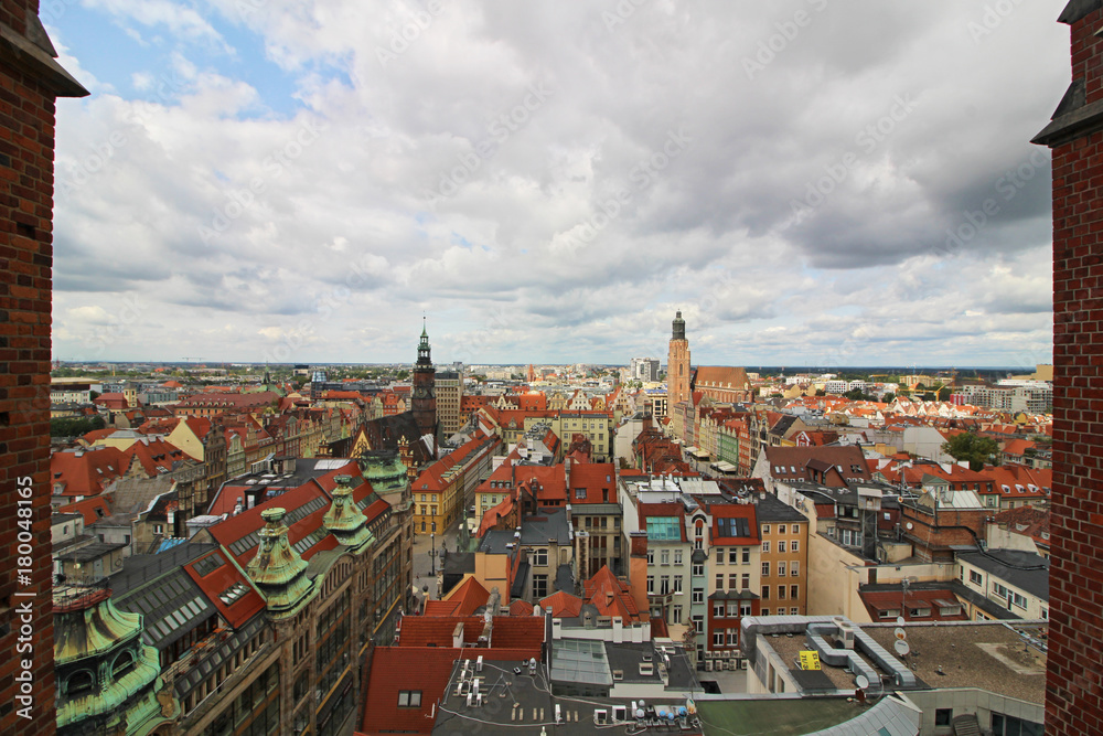 Vista aérea de Wroclaw, Polonia