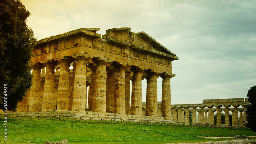 Archaeological ruins of Paestum, Italy