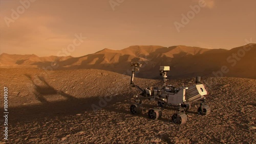 Highly realistic animation of Mars Discovery. 4K UHD. 16-bit color depth. Broadcast quality.