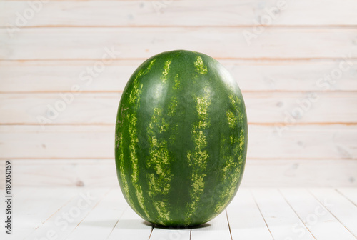whole watermelon on a white background