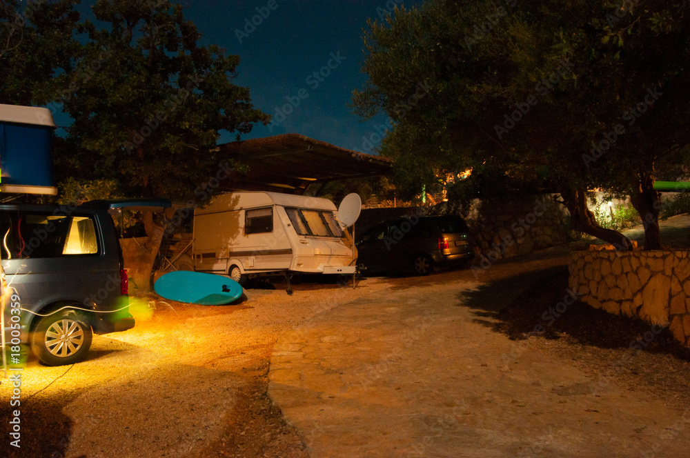 Obraz premium Camping by night