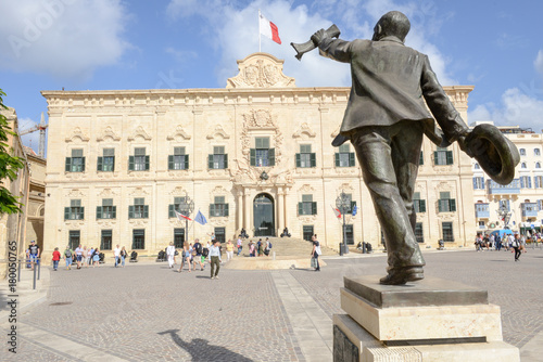 Auberge de Castille. The Prime Minister office. Valletta, Malta. photo