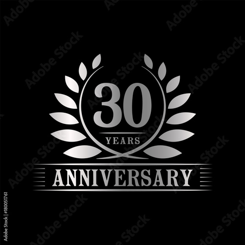 30 years anniversary logo template. 