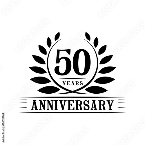 50 years anniversary logo template. 