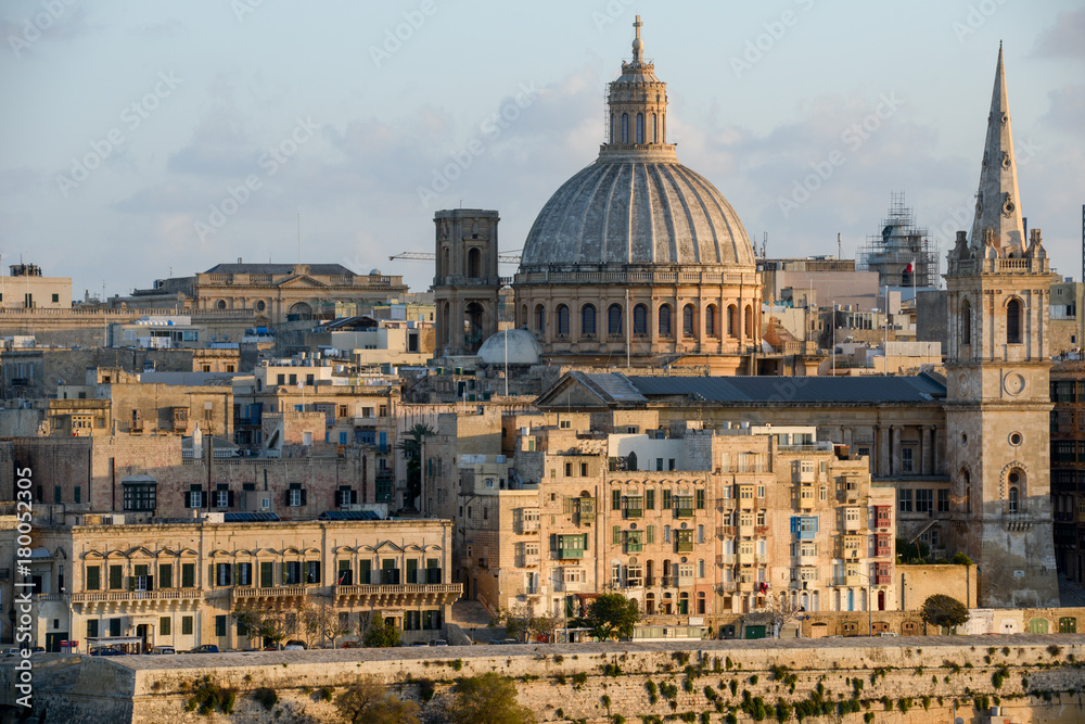 View of Valletta on Malta