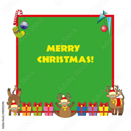 Christmas card illustration.