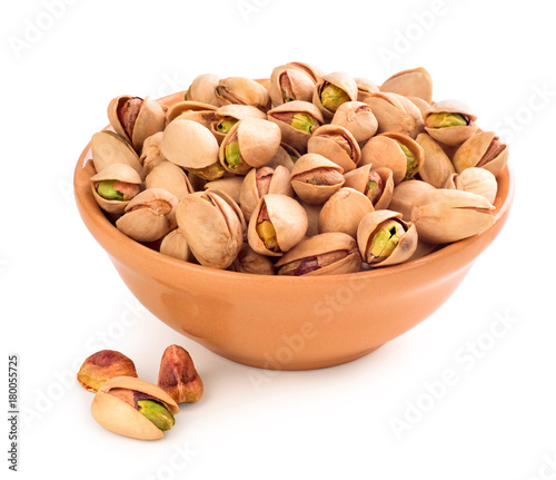 pistachios in a plate