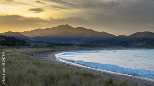 Beautiful Waikawau Bay Sunset New Zealand