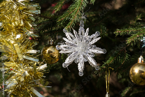 Fiocchi di neve per addobbi di natale photo