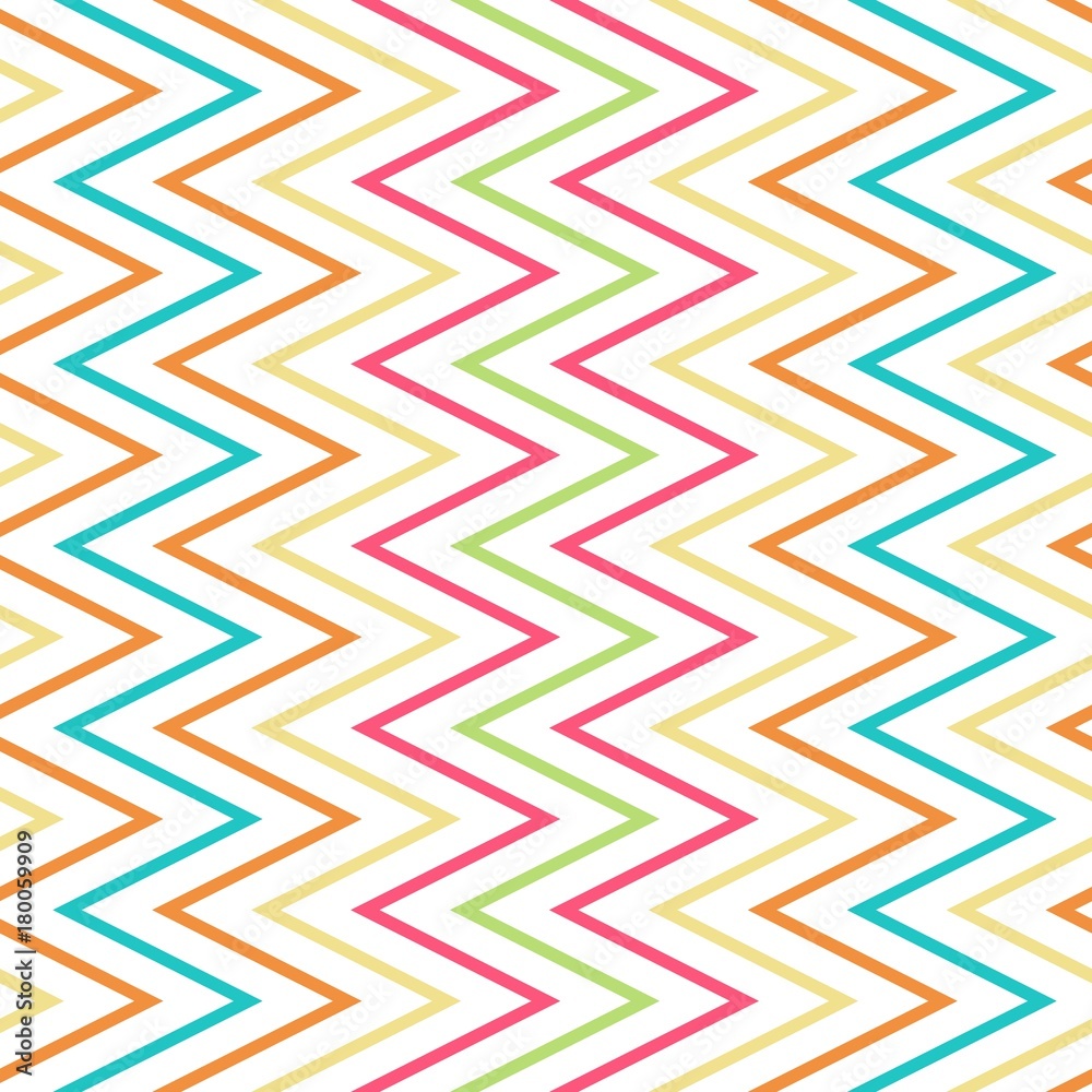 Seamless wavy stripes pattern with stripes of fresh colors on a white background Seamless wavy stripes pattern with stripes of fresh colors on a white background