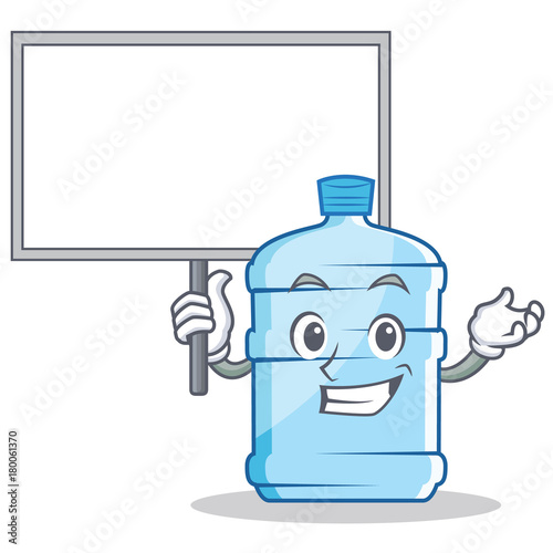 Bring board gallon character cartoon style