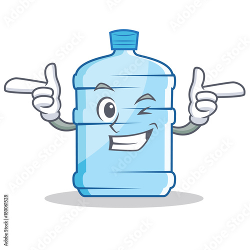 Wink gallon character cartoon style