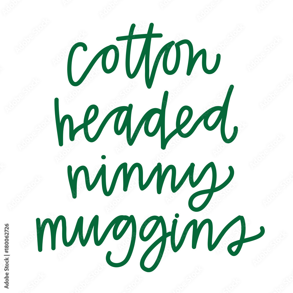 Obraz premium Cotton Headed Ninny Muggins
