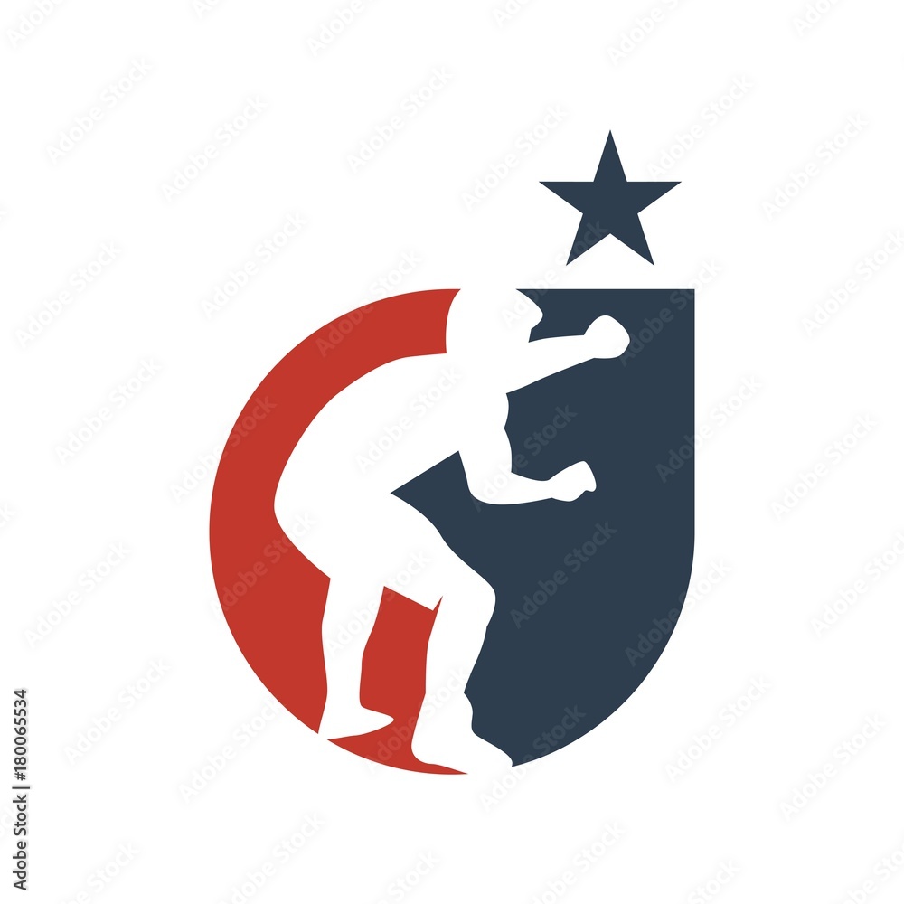 unique wrestling logo. vector. editable unique wrestling logo. vector. editable